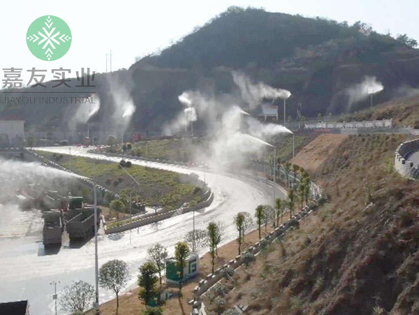 路燈桿噴霧除塵系統