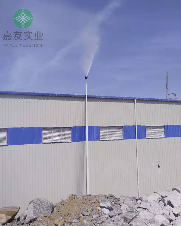 ：上海鵬砂實業有限公司漳州分公司安裝旋轉霧樁降塵系統案例