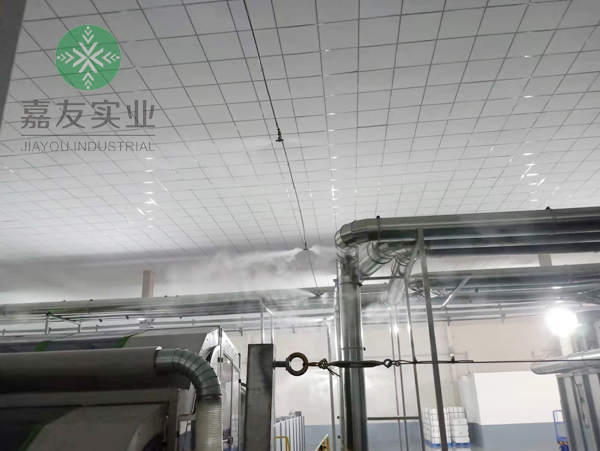 杭州嘉友為浙江世優(yōu)紡織車間安裝高壓微霧加濕器案例 杭州嘉友為浙江世優(yōu)紡織車間安裝高壓微霧加濕器案例