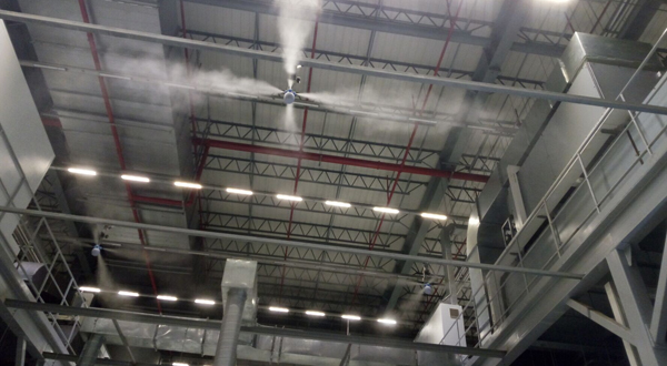 霧王提供的車間加濕設計方案很合理,操作方便! 霧王提供的車間加濕設計方案很合理,操作方便!