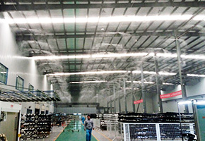 霧王湖北襄陽光瑞汽車零部件有限公司車間除塵案例 霧王湖北襄陽光瑞汽車零部件有限公司車間除塵案例