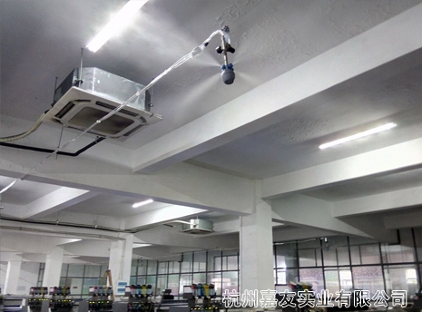 浙江開源數碼印花霧王加濕除靜電案例