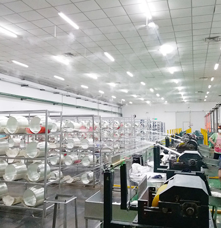 山東玻璃纖維車間加濕案例5 山東玻璃纖維車間加濕案例5