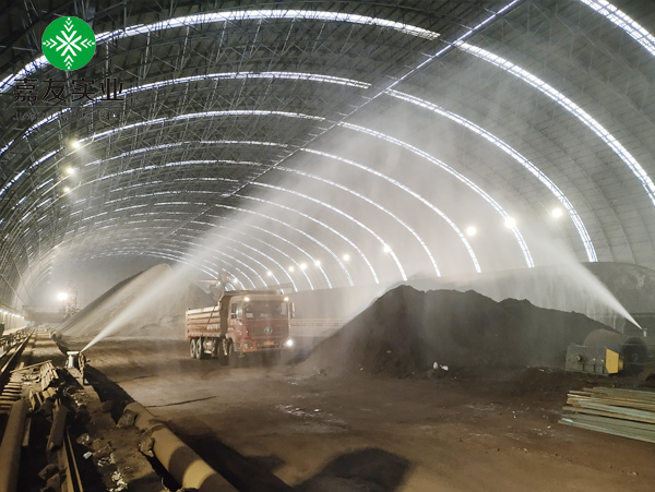 混均礦儲料棚料棚霧樁降塵系統 (7)